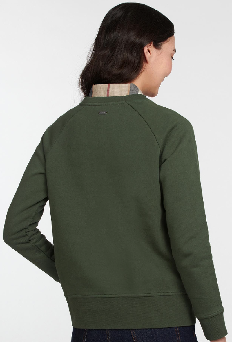 Barbour Sweatshirt Otterburn Olive-1